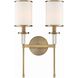 Hatfield Bath Wall Light in Vibrant Gold