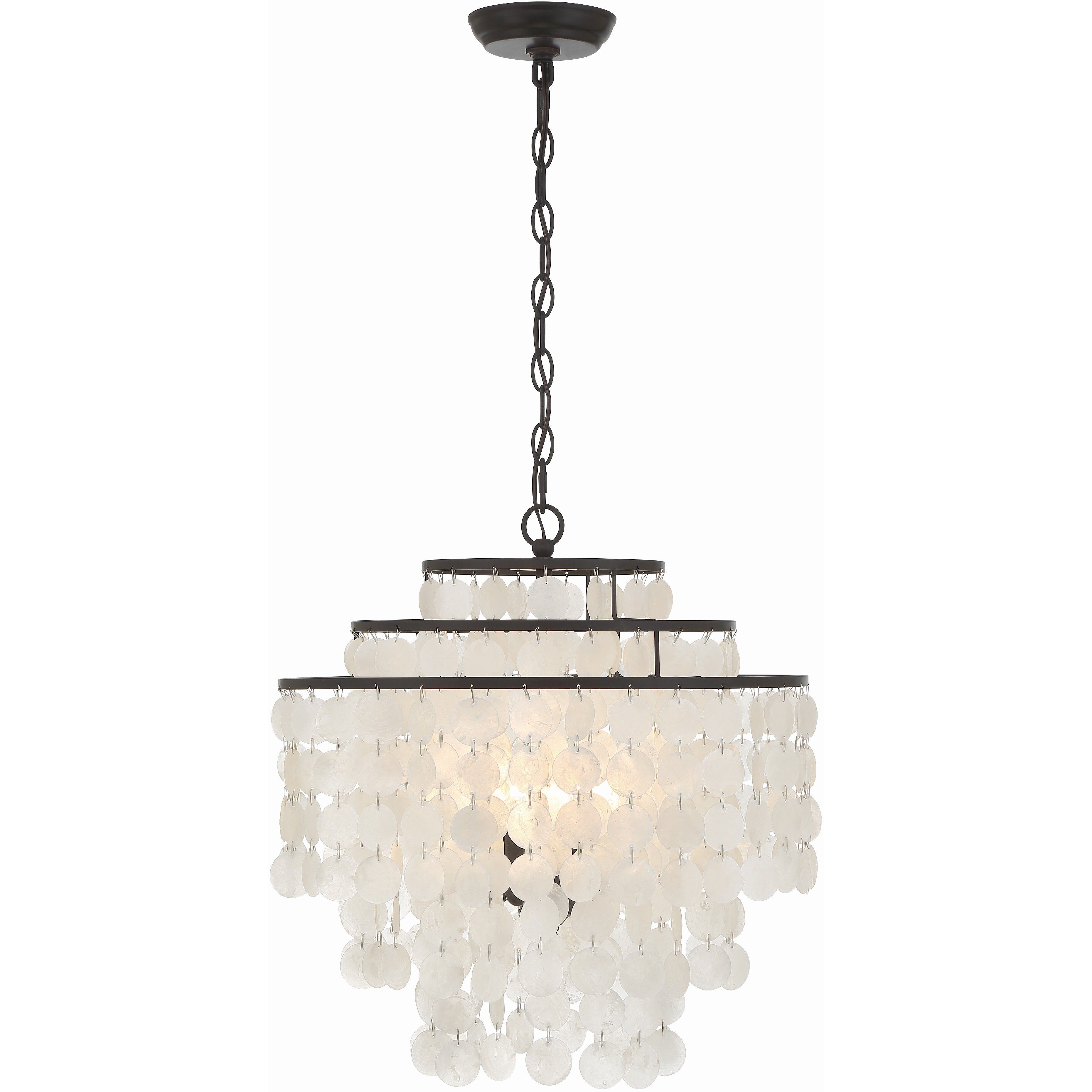 Brielle 4 Light 18 inch Dark Bronze Chandelier Ceiling Light