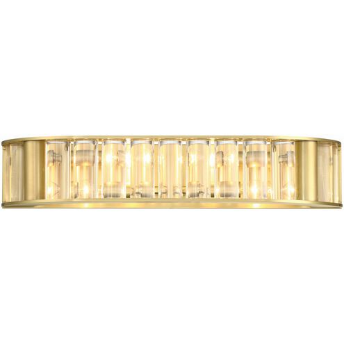 Farris 4 Light 21.5 inch Aged Brass Bathroom Vanity Light Wall Light