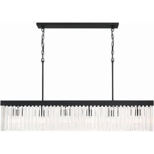 Emory 6 Light 49 inch Black Forged Chandelier Ceiling Light