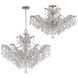 Maria Theresa 6 Light 29 inch Polished Chrome Semi Flush Ceiling Light in Clear Hand Cut