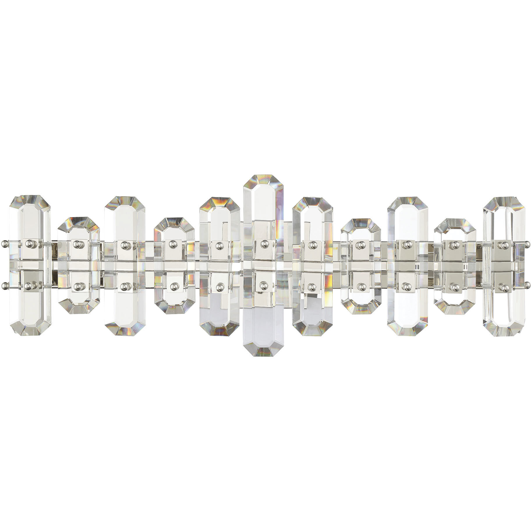 Bolton Bath Vanity Light Wall Light in Polished Nickel