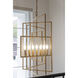 Capri 7 Light 24 inch Antique Gold Lantern Chandelier Ceiling Light