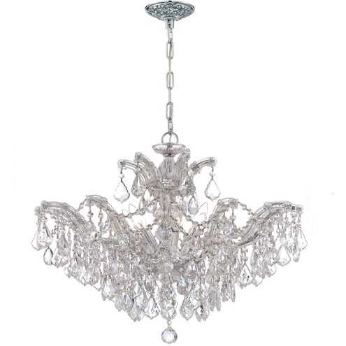 Maria Theresa 6 Light 27 inch Polished Chrome Chandelier Ceiling Light in Clear Swarovski Strass