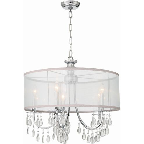 Hampton 5 Light 24 inch Polished Chrome Chandelier Ceiling Light
