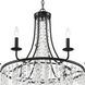 Gabrielle 6 Light 28 inch Matte Black Chandelier Ceiling Light