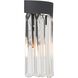 Emory Bath Vanity Light Wall Light in Black Forged