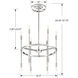Aries 12 Light 23 inch Polished Nickel Chandelier Ceiling Light