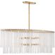 Bleecker 8 Light 36 inch Antique Gold Chandelier Ceiling Light