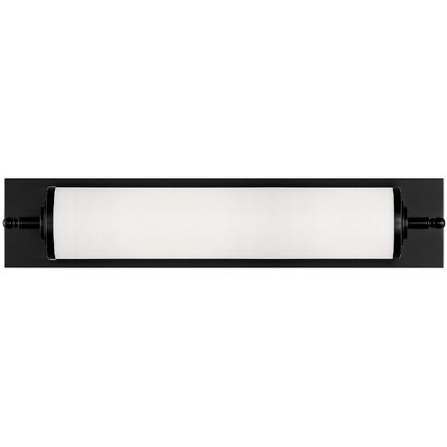 Foster LED 6 inch Matte Black Bathroom Vanity Light Wall Light