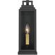 Aspen 1 Light 14 inch Matte Black Outdoor Sconce