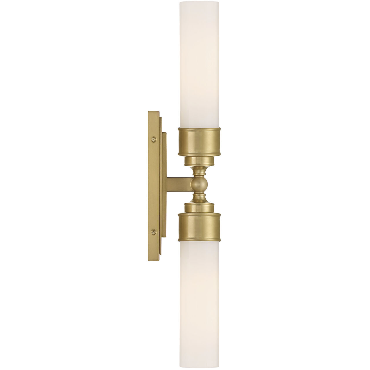 Wilcox Bath Wall Light in Aged Brass