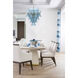 Abigail 21 Light 30 inch Aged Brass Chandelier Ceiling Light in Blue