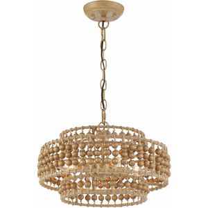 Silas 3 Light 16 inch Burnished Silver Chandelier Ceiling Light