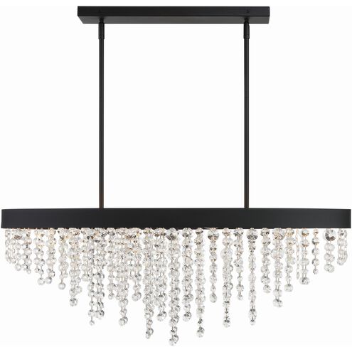 Winham 8 Light 36 inch Black Forged Chandelier Ceiling Light