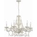 Paris Market 6 Light 28 inch Antique White Chandelier Ceiling Light in Clear Spectra