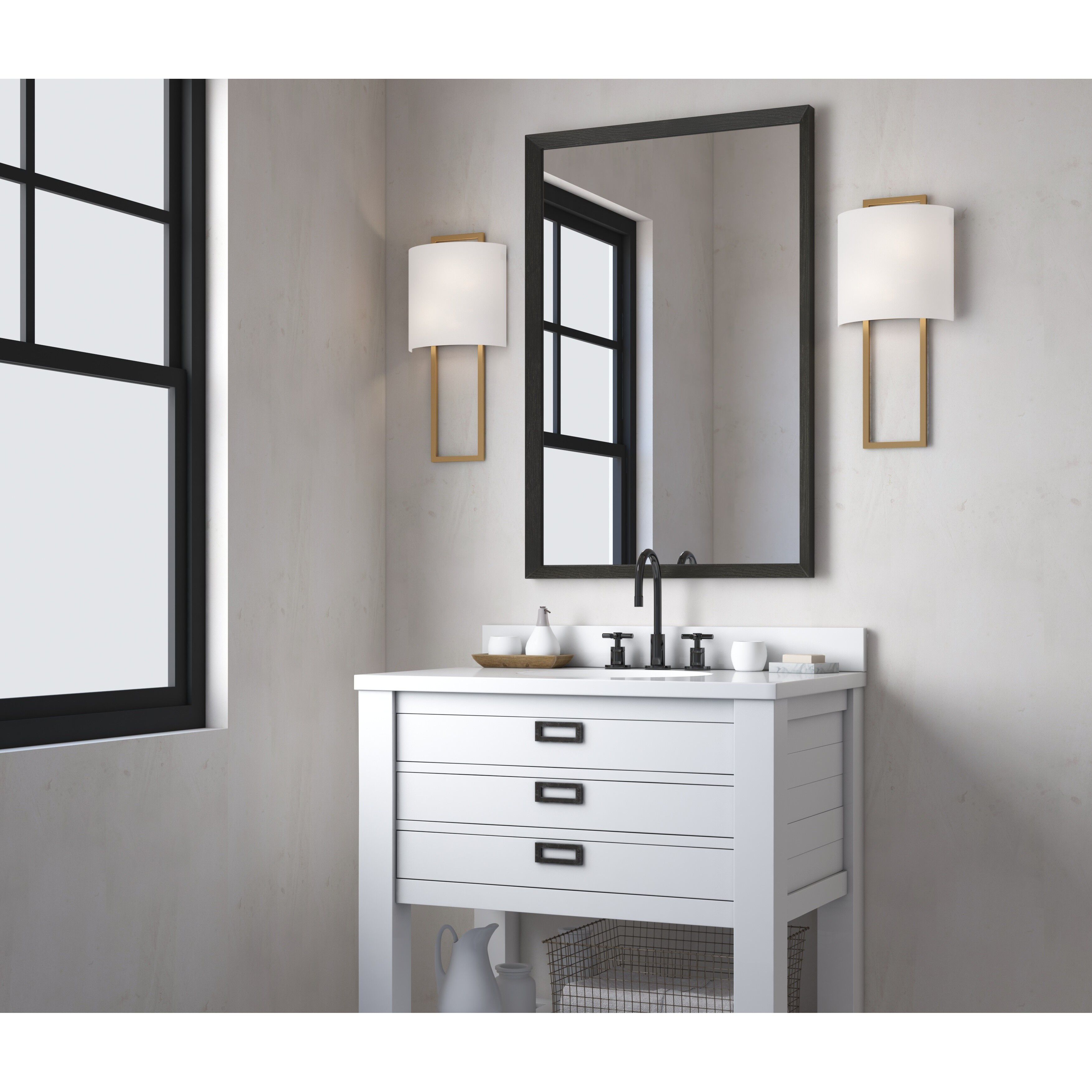 Fremont Bath Wall Light in Vibrant Gold