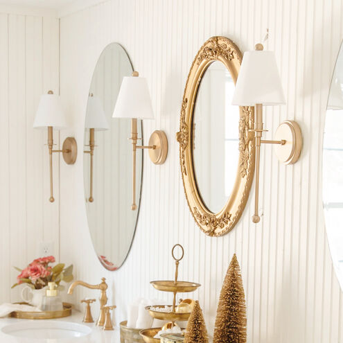 Riverdale Sconce Wall Light in Aged Brass
