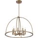 Abbott 8 Light 32 inch Vibrant Gold Chandelier Ceiling Light