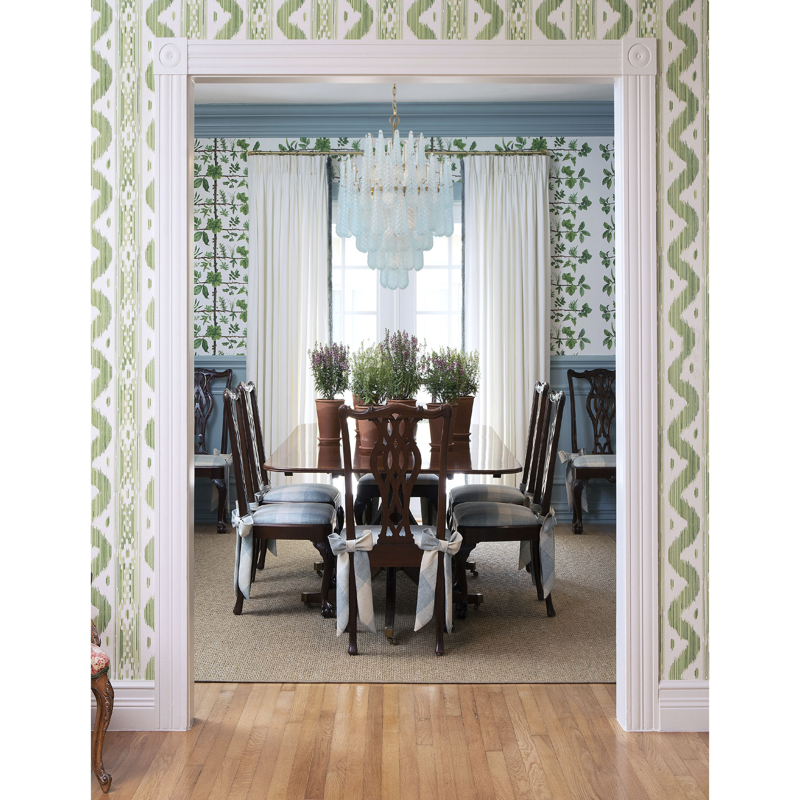 Ollie 16 Light 26.25 inch Aged Brass Chandelier Ceiling Light in Sand Glass Blue