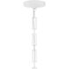 Alston 6 Light 20 inch Matte White and Antique Gold Pendant Ceiling Light