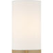 Veronica 1 Light 5 inch Aged Brass Sconce Wall Light