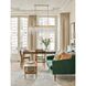 Winfield 6 Light 49 inch Antique Gold Linear Chandelier Ceiling Light
