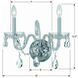 Traditional Crystal Sconce Wall Light in Clear Swarovski Strass, Polished Chrome