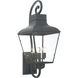 Dumont 4 Light 38.75 inch Graphite Outdoor Sconce