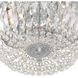 Waltham 3 Light 14 inch Polished Chrome Flush Ceiling Light in Clear Spectra