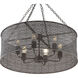 Jasmine 6 Light 25 inch Forged Bronze Chandelier Ceiling Light