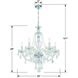 Candace 5 Light 25 inch Polished Chrome Chandelier Ceiling Light in Clear Swarovski Strass