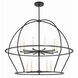 Abbott 15 Light 48 inch Black Chandelier Ceiling Light