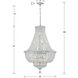 Roslyn 9 Light 22 inch Polished Chrome Chandelier Ceiling Light