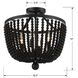Rylee 4 Light 16.5 inch Matte Black Semi Flush Ceiling Light