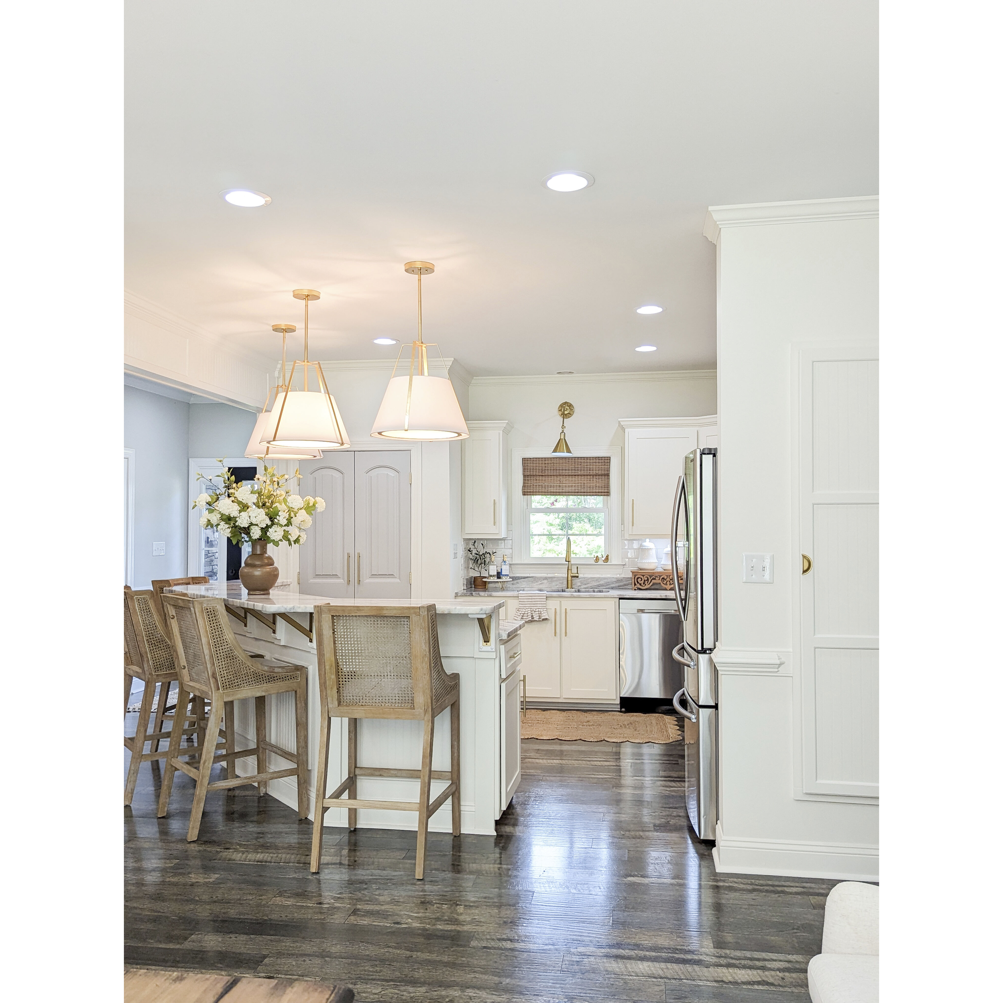 Fulton Pendant Ceiling Light in Antique Gold