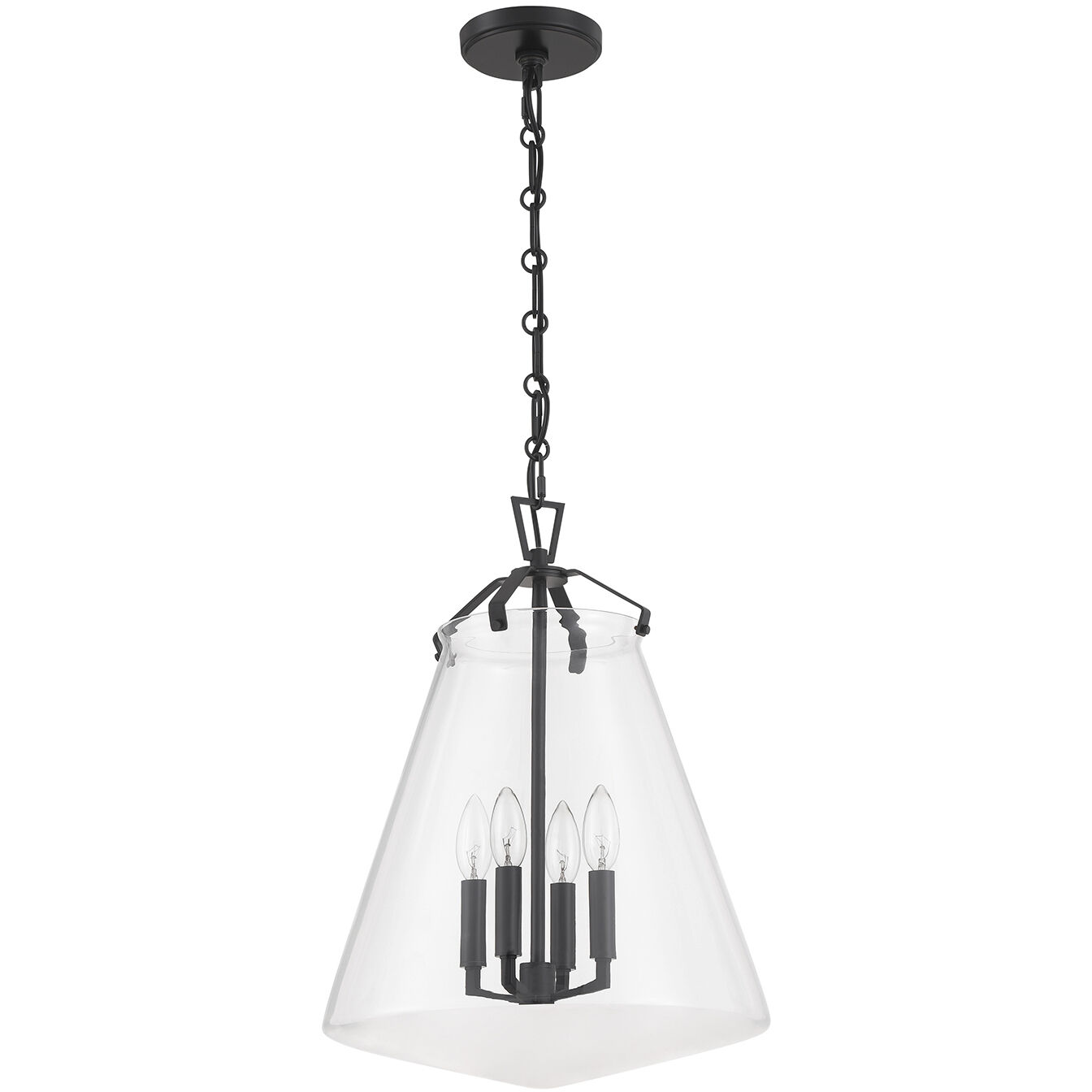 Voss Pendant Ceiling Light in Matte Black