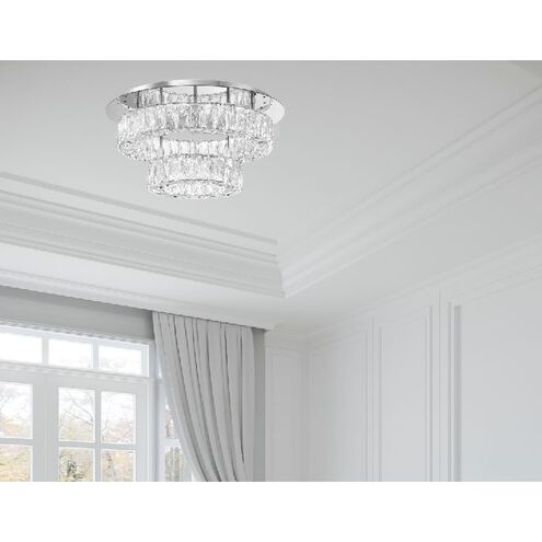 Kinsley 1 Light 20 inch Polished Chrome Flush Mount Ceiling Light