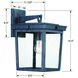 Belmont 1 Light 14 inch Graphite Outdoor Sconce