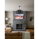 Jayna 4 Light 25 inch Matte Black Chandelier Ceiling Light