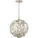 Marselle 4 Light 16.5 inch Antique Silver Mini Pendant Ceiling Light