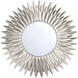 Broche 24 X 24 inch Antique Silver Mirror