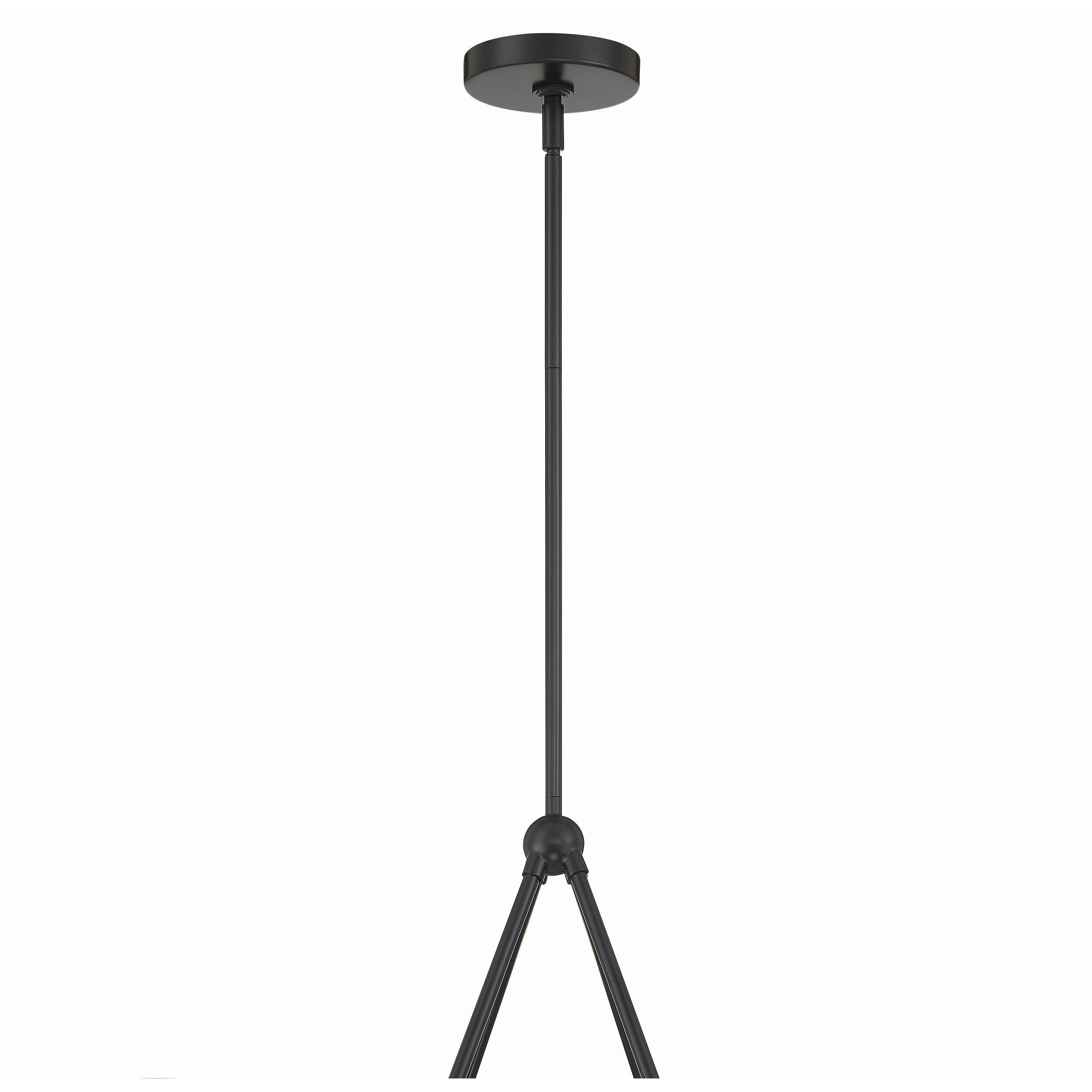 Xavier 4 Light 31.75 inch Matte Black Chandelier Ceiling Light