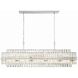 Hayes 16 Light 50 inch Polished Nickel Linear Chandelier Ceiling Light