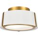 Fulton 2 Light 12.00 inch Semi-Flush Mount