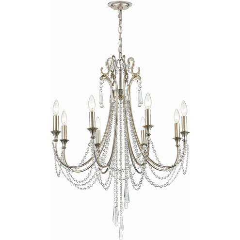 Arcadia 8 Light 26 inch Antique Silver Chandelier Ceiling Light