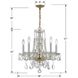 Traditional Crystal 5 Light 18 inch Polished Brass Chandelier Ceiling Light in Clear Spectra