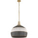 Zanzibar 5 Light 21 inch Soft Gold Pendant Ceiling Light
