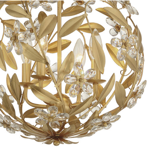 Marselle 4 Light 16.5 inch Antique Gold Mini Pendant Ceiling Light