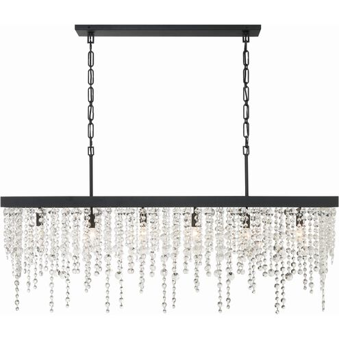 Winham 6 Light 49 inch Black Forged Chandelier Ceiling Light